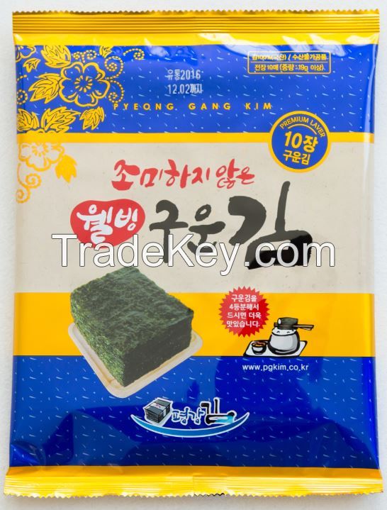 Korean Laver (Seaweed), WELL-BEING SEAWEED(NOT SEASONED) - PYUNGGANGKIM