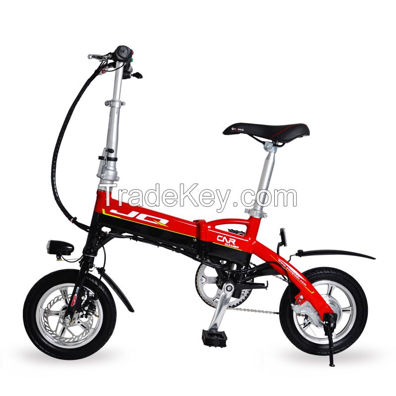 JQ 12inch Folding Electric bike Aluminium Alloy Electric Aided-Bicycle