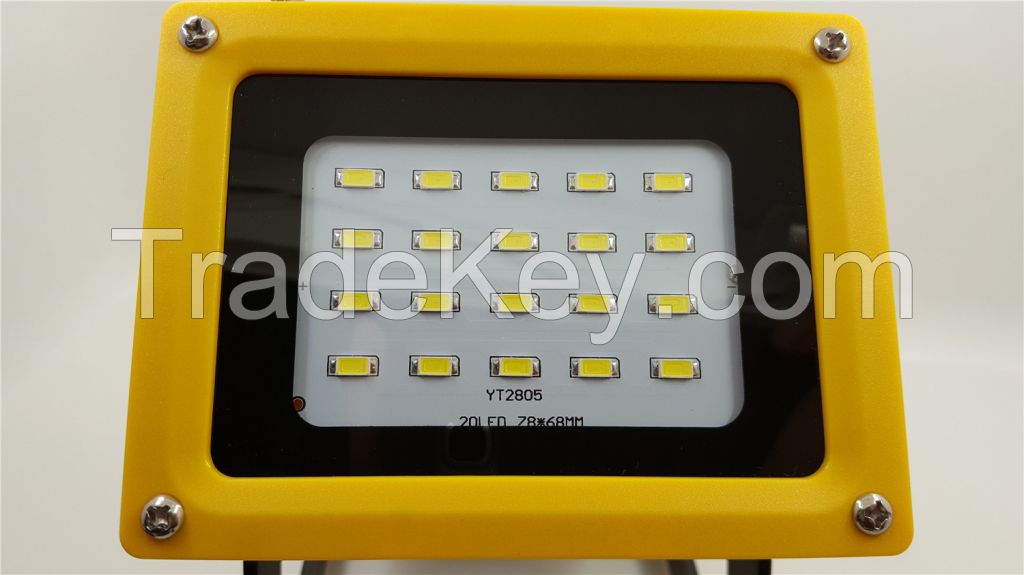 10W floodlights rechargeable portable LED Lamp outdoor Camping work with charger