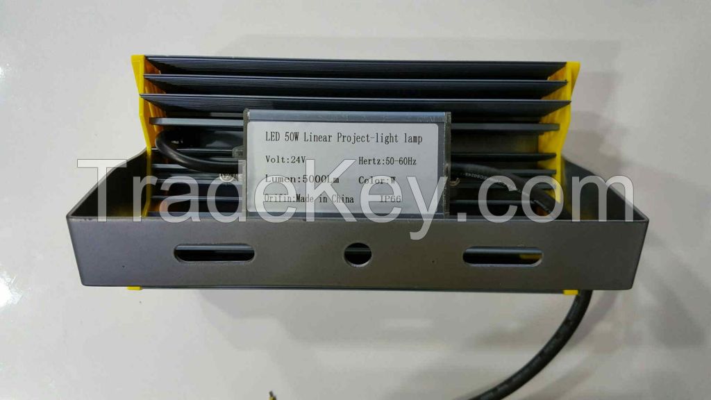 Led Linear floodlight lamp project 50w flipchip High quality 12v to 24v COB IP65