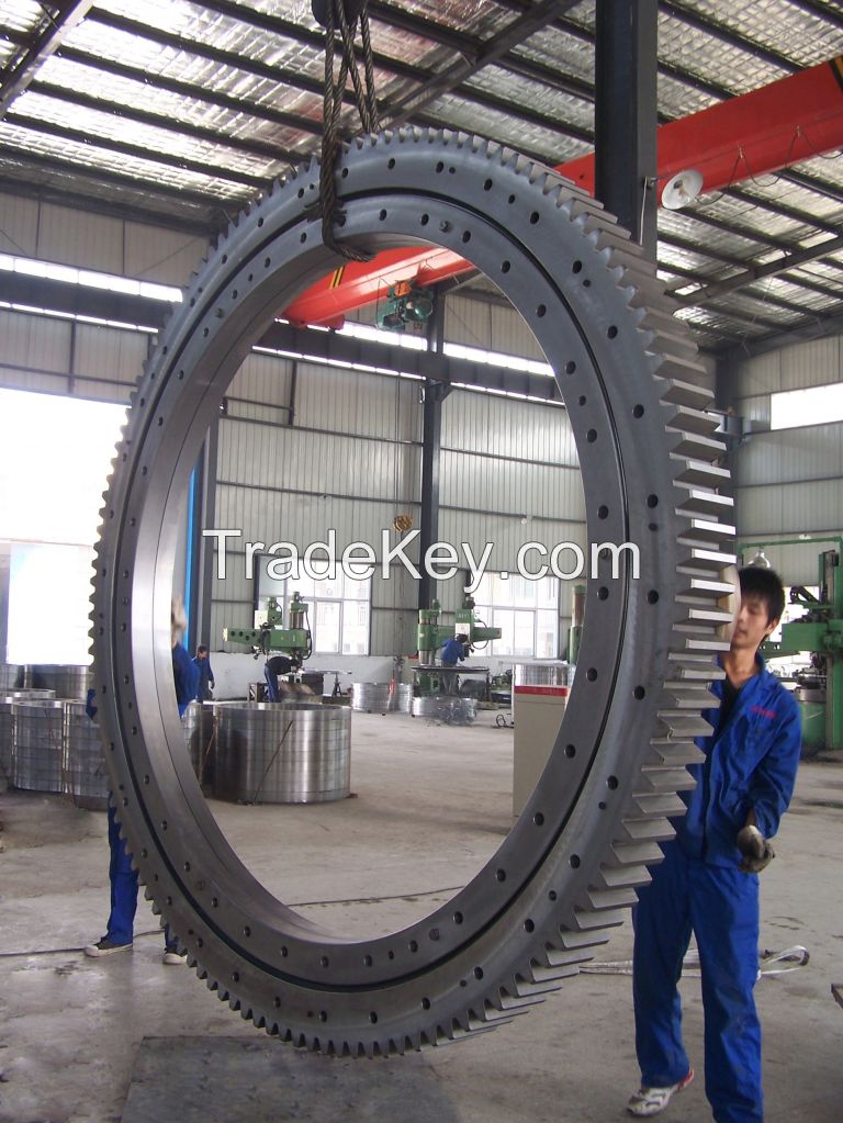 single row four-point contact ball slewing bearing