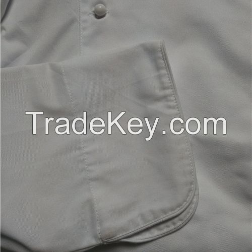 Customized cotton white Check uniforms