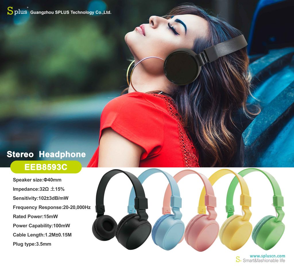 Hot Sale On Amazon Different Colors Chosen Headband Wired Headphone For Teens