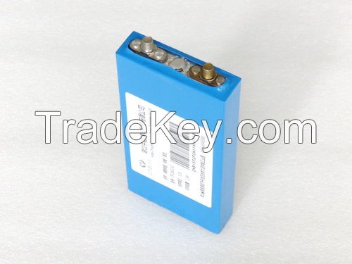 Square aluminum shell phosphate iron lithium power battery