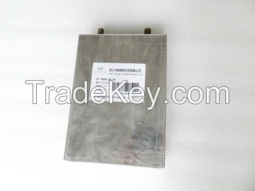 Square aluminum shell phosphate iron lithium power battery