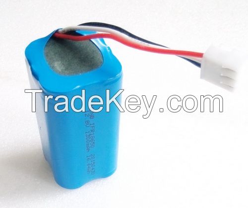 IFR 18650 P1300 12.8V 1300mAh-2600mAh intelligent vacuum cleaner lithium-ion battery pack