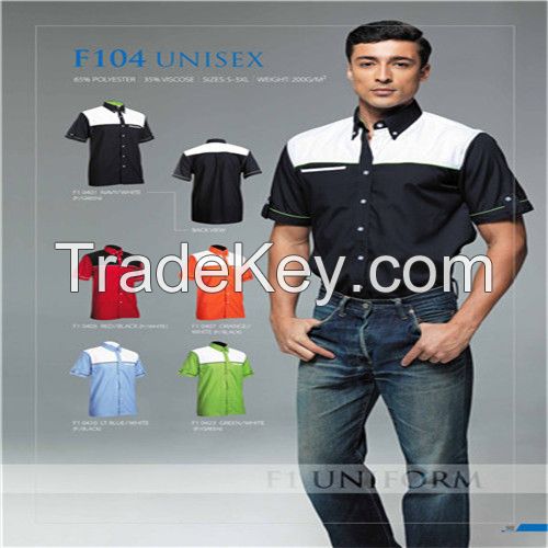 Customized 195g TC Fabric Polo Shirt