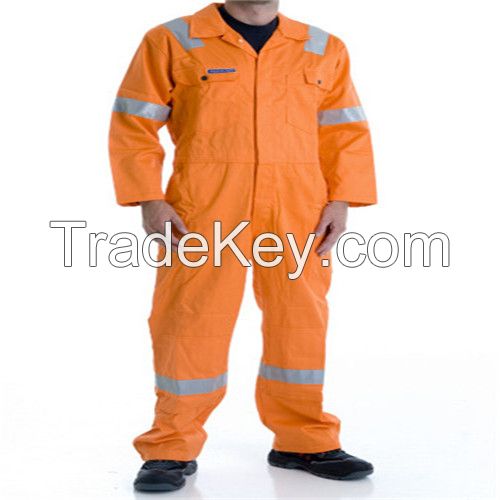 100% Cotton 240g Fireproof Long Sleeve Coveralls