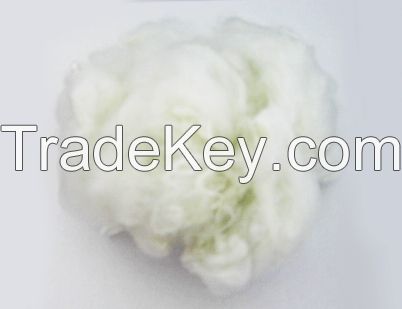 Spray-bonded fiber