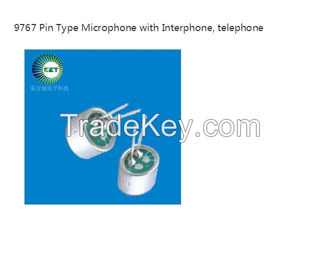 9767 Pin Type Microphone with Interphone, telephone