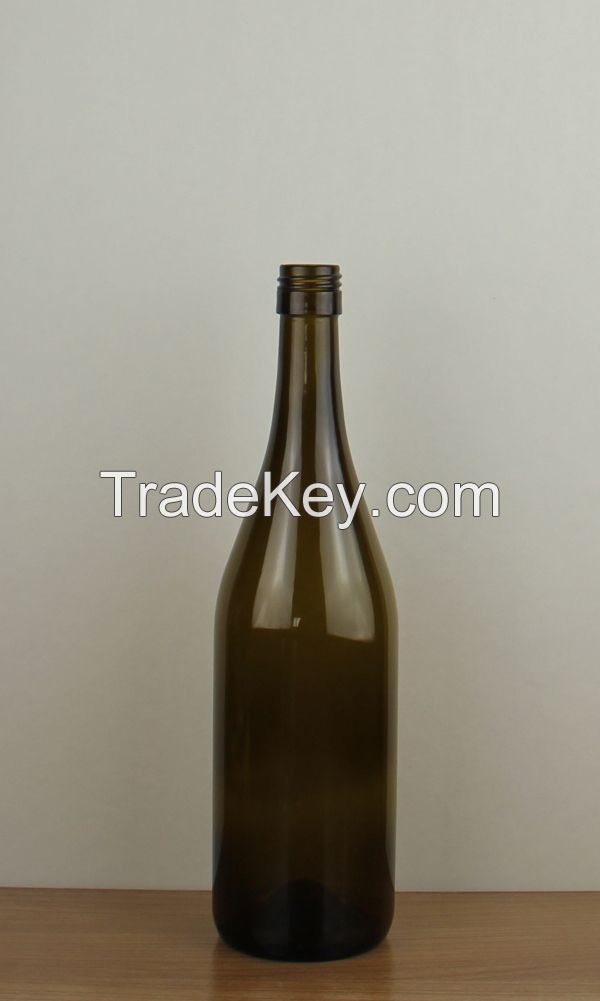 wine bottle 750ml burgundy screw wine bottle