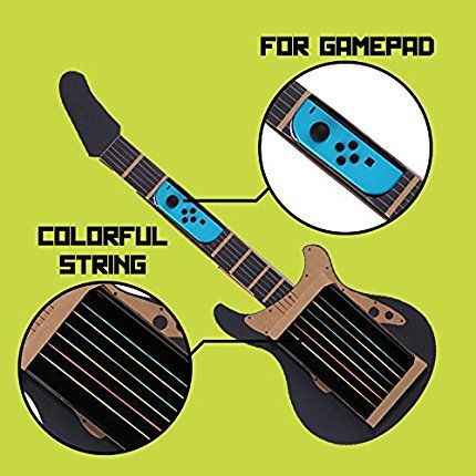 DIY Cardboard Guitar for Nintendo Switch Accessories Variety Kit, Guitar for Toy-Con Garage