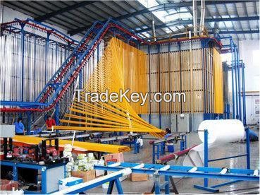 metal automatic powder coating product line 