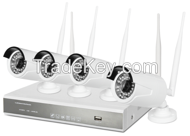 4CH 1080P Wireless NVR Kit