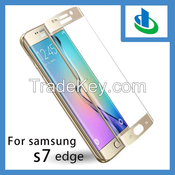 3D 9h Curved Edge Tempered Glass Screen Protector for Samsung S7 Edge