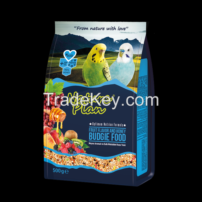 Nature Plan Fruit Flavor And Honey Budgie Food 500G