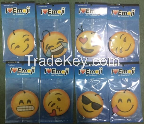 OEM hanging funny emoji smiley face car air freshener