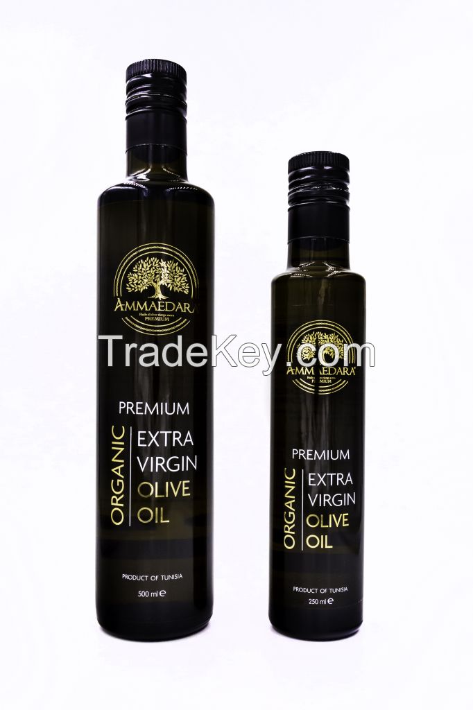 Organic Extra Virgin Olive Oil - 250ml Glass-bottled - Ammaedara