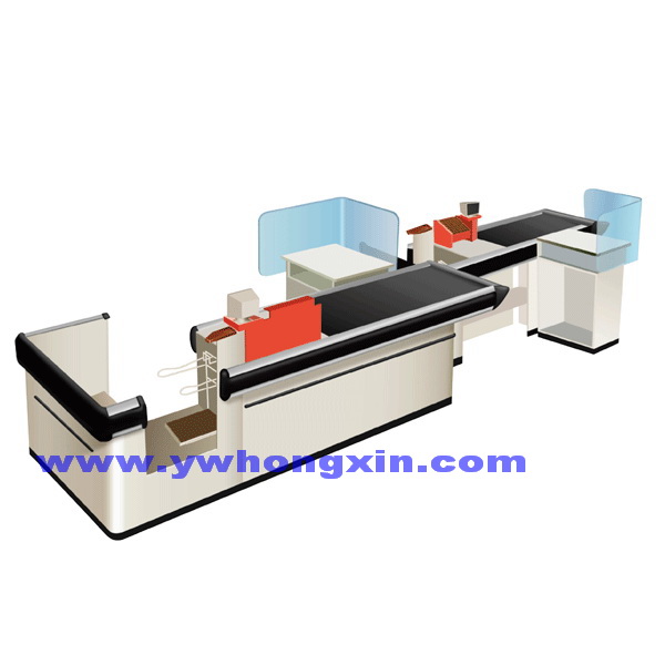 checkout counter  with belt