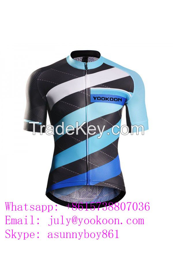 Customized sublimation cycling shirts cycling jersey bike clothing