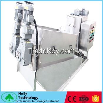 sludge dewatering screw press