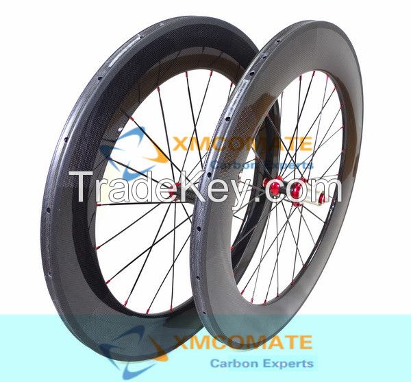 700C CARBON ROAD WHEEL 88MM CLINCHER 23MM WIDTH/XMCOMATE