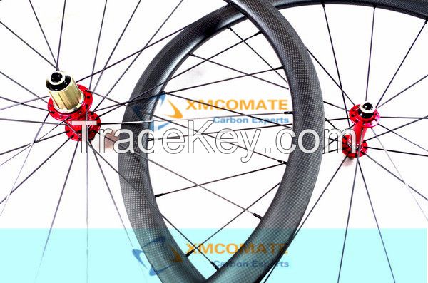 Carbon wheels road tubular rims 38mm only 1270 gram bitex/R13/R36 hub/XMCOMATE