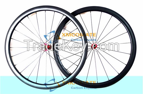 Carbon wheels road tubular rims 38mm only 1270 gram bitex/R13/R36 hub/XMCOMATE