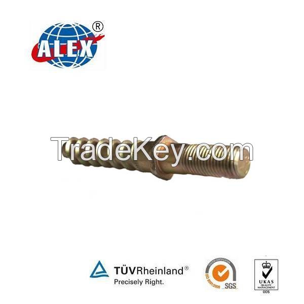 Factory Customized 35# Steel Bluing Railroad Screw Spike