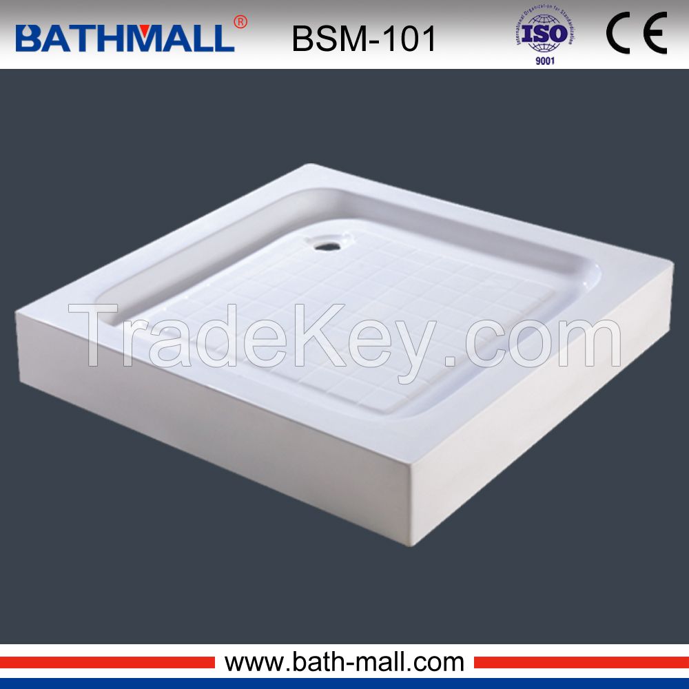 Top quality pure acrylic cheap shower tray with frame