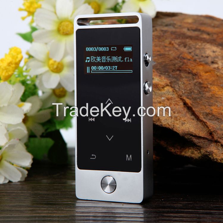 Private model touch screen 8GB mp3 player with speaker