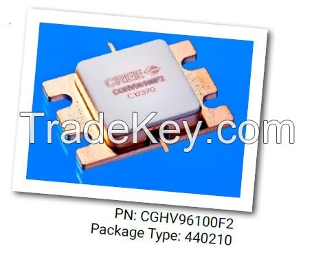 x-band CGHV96100F2, 100 W, 7.9 - 9.6 GHz, 50-ohm, Input/Output Matched GaN HEMT