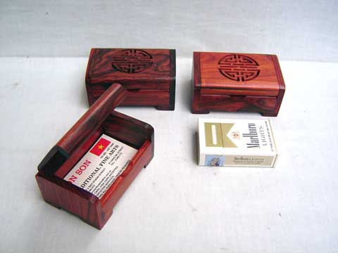 Rose wood, name card box