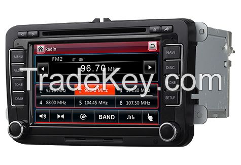 Car dvd GPS player for VW golf tiguan passat with RDS iPod bluetooth DVD SD USB mirror link function M-610