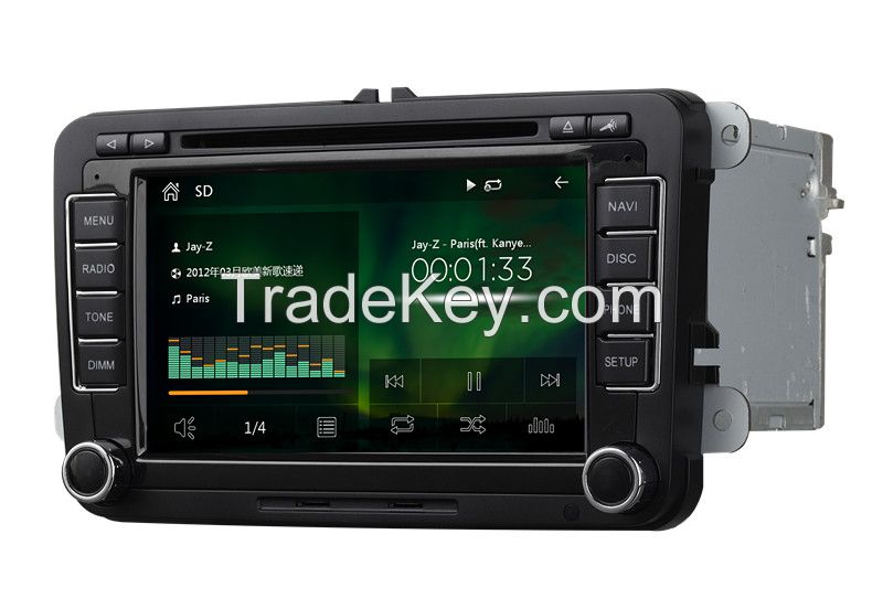 Autoradio player for Skoda fabia Octavia Roomster with RDS iPod bluetooth DVD SD USB mirror link function M-610