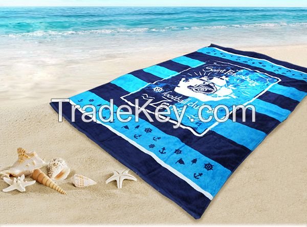 Fortunetex cartoon pattern beach towel softextile price China
