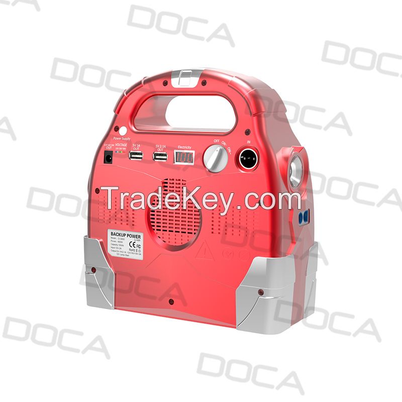 Doca D-G600 500W backup power with 10w led lamp