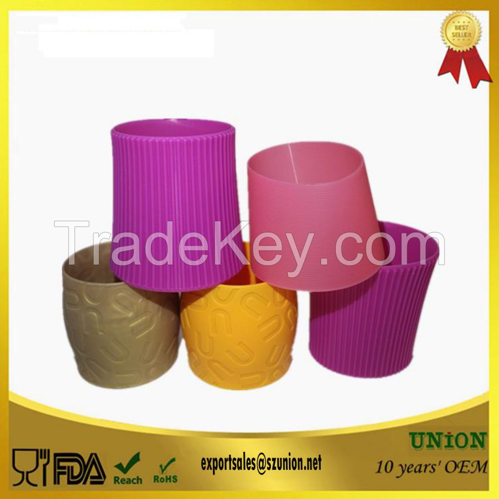 Heat Resistant Anti-slip Silicone Cup Sleeve for Mug Cups