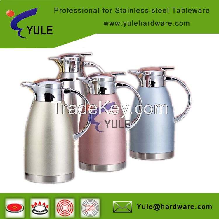 Easy carry stainless steel vacuum jug