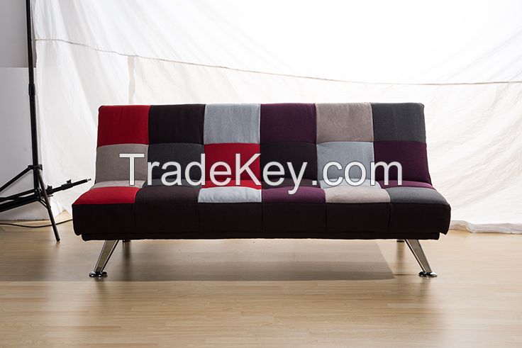 Two Folded fabric sofa bed