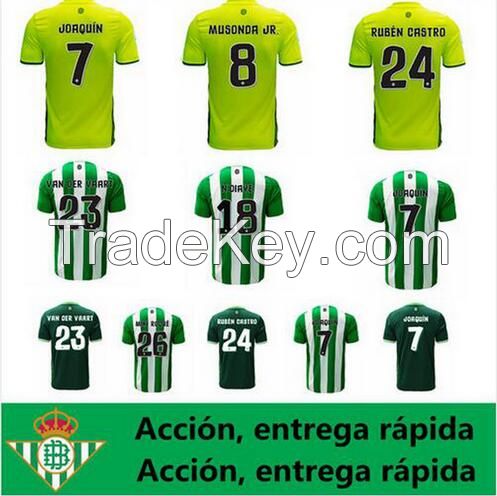 16-17 No.24 RUBEN CASTRO Real Betis BalompiÃƒÂ© home/away Soccer jersey T