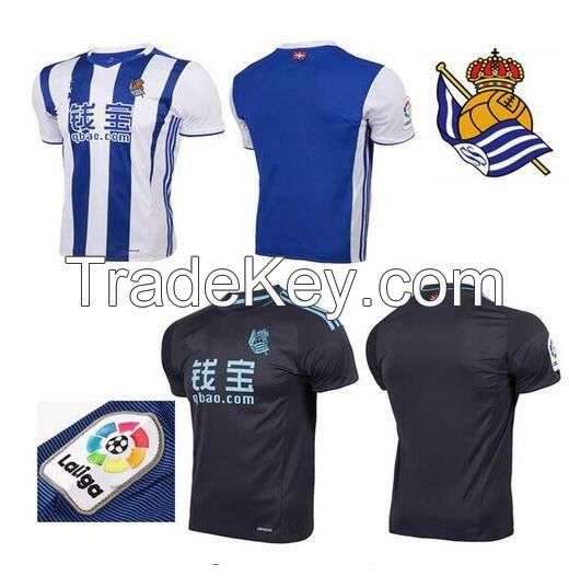 16-17 No.14 Pardo Real Sociedad home/away Soccer jersey Thai quality