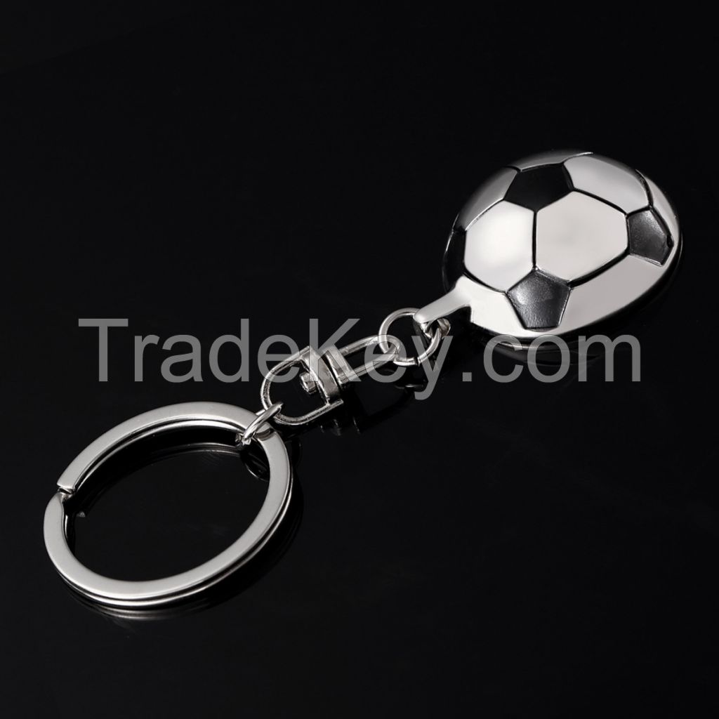 Creative football metal keychain /key ring