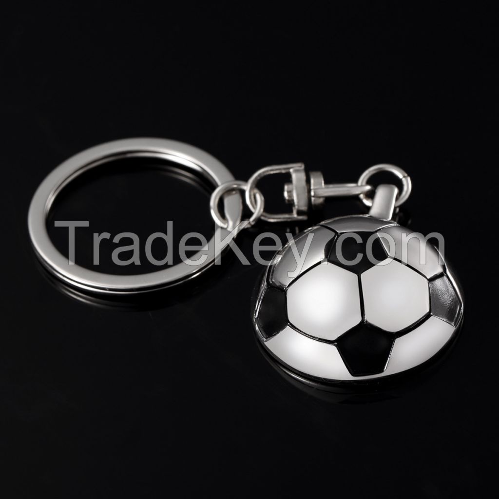 Creative football metal keychain /key ring