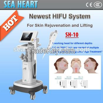 Korea technology beauty HIFU machine for skin rejuvenation and lifting