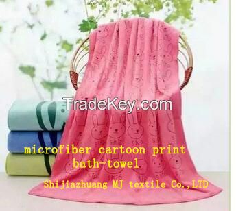 Microfiber cartoon print bath towel manufacturer You can custom printed patterns and specifications