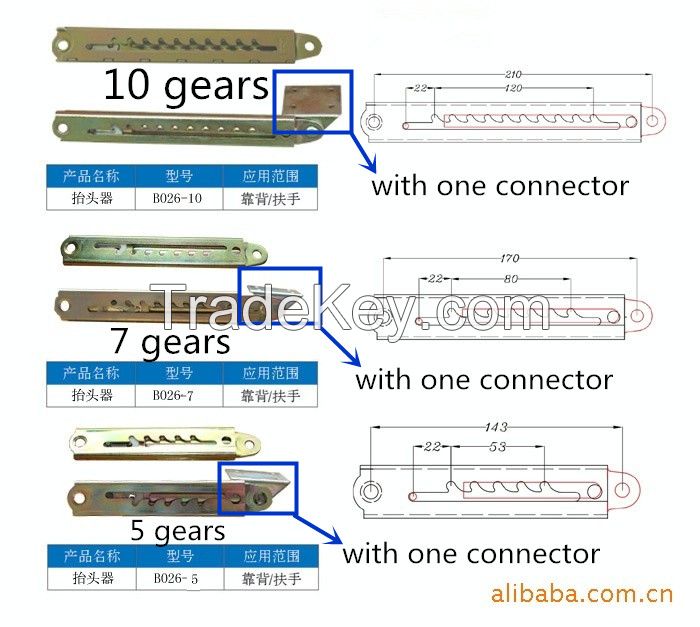 Furniture sofa bed or table fitting hardware hinge B026