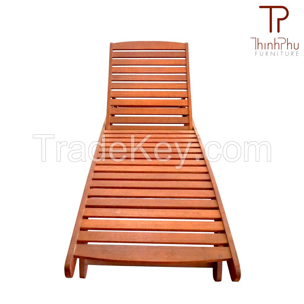FLORY Sunbed- Top grade Acacia wood - Garden Furniture
