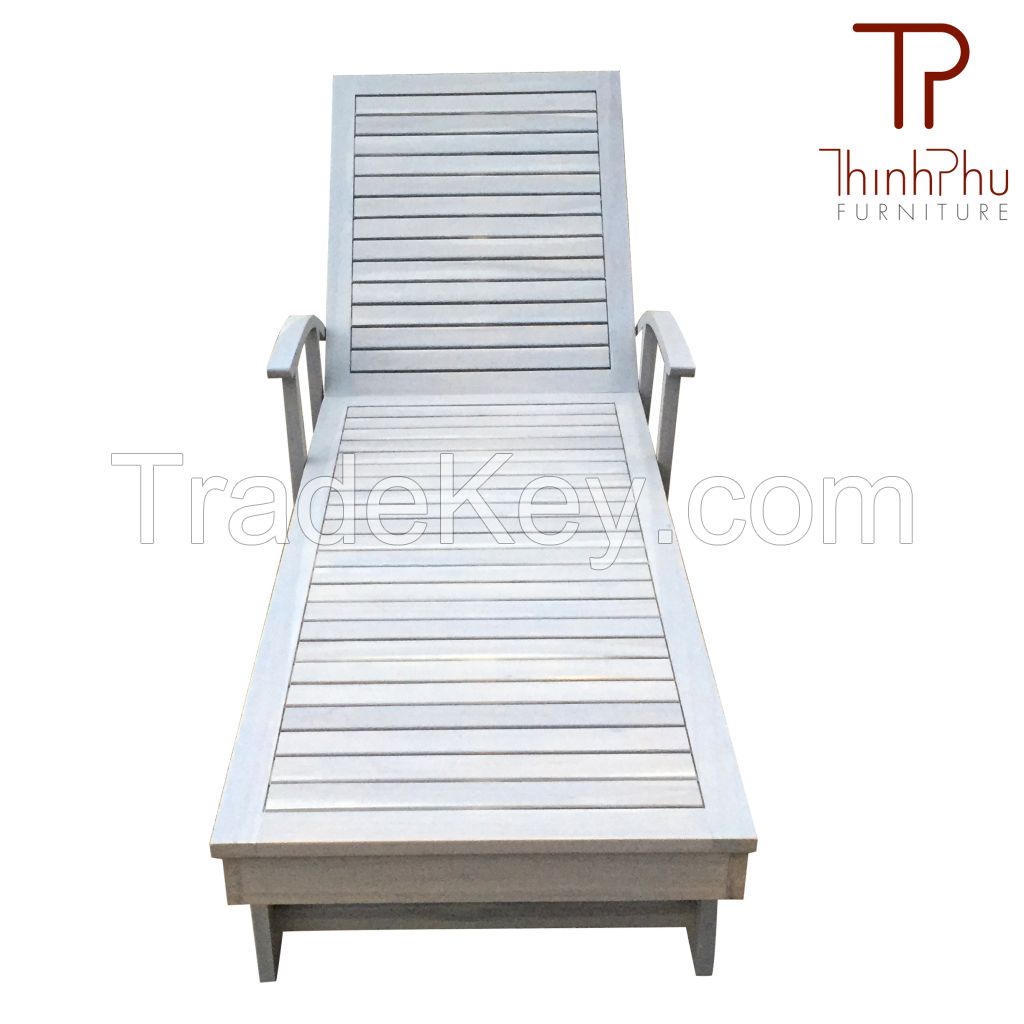 Tameles - Wood Outdoor Sun Lounger - Furniture Import From Vietnam