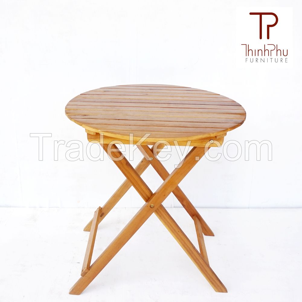 Round Table - Hight Quality Wood Outdoor Bistro Table - Furniture fron Vietnam